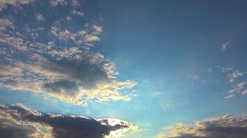 Heavy Rain Clouds Are Moving in the Sky on a Spring Day Footage. video