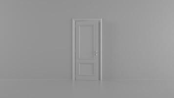 open door in a bright room with an alpha channel and a span inside video