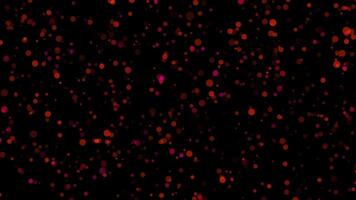 Abstract animation loop floating orange pink bokeh particles video