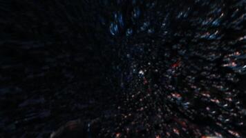 Abstract Cyber Monday golden text with particles digital effect video