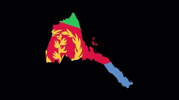 Eritrea Flag Revealed On The Shape Of The Map video