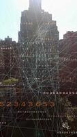 An Abstract Urban Data Visualization Project That Showcases The City Skyline Effectively video