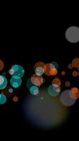 Vibrant and Colorful Bokeh Lights Set Against a Dark and Moody Background Setting video