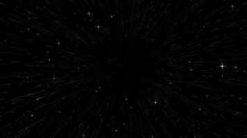 speed line and star motion animation abstract tunnel background like space video