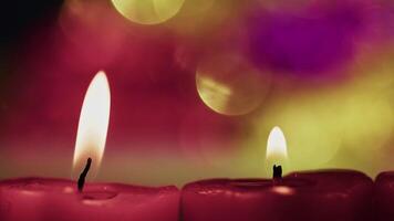 Romantic Candle Light and Colorful Bokeh Light like a Dreamy Look video