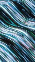 Wavy paths of glowing lines. Animation. Luminous streams of energy lines along wavy stream. Wavy paths made of energy threads video