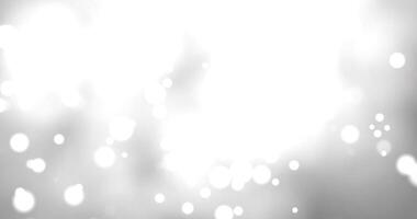 White luxury bokeh background. Dust and glitter particles background. Loop Animation video
