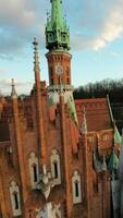 Agile flight around St. Joseph's Church and over Podgorski Square in Cracow video
