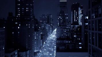 A breathtaking and stunning Night Cityscape featuring a vibrant Urban Skyline filled with lights video