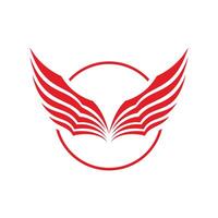 The logo for a company that makes wings vector