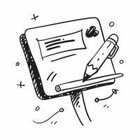 Clean Whiteboard and marker symbol with copy space for instructional materials concept as An artistic rendering of a whiteboard and marker symbol with spacious copy space suitable for in vector