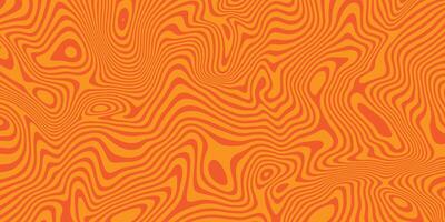 Orange abstract liquify lines background. Liquid acrylic marble texture vector