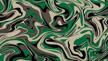 Liquid backgrounds and textures with abstract art creations, random green army waves line background. vector