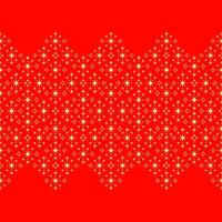 Elegance Geometric Starry Bling Twinkle Gold on Red Background. Shining Bright Seamless Pattern Design for Prints greetings Fabric Scarf Knit Wear Wallpaper Apparel Lace Whitework Embroidery vector