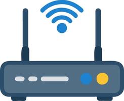 Wireless Router Icon for Networking and Internet Connectivity Devices vector