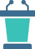 Lectern Icon for Professional Presentations, Public Speaking, and Conferences vector