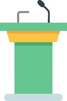 Lectern Icon for Professional Presentations, Public Speaking, and Events vector