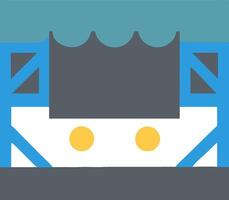 Dynamic Stage Icon for Performance and Live Entertainment Venues vector