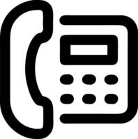 Land Line Phone Icon for Traditional Communication, Home Phones, and Fixed Calling Devices vector