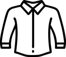 a black and white drawing of a shirt vector