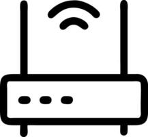 Wireless Router Icon for Internet and Network Connectivity Solutions vector