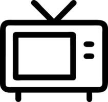 Sleek TV Icon for Clear Display and Immersive Smart Entertainment Experience vector