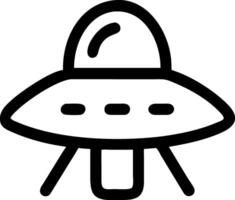 Futuristic Spaceship Icon for Space Exploration and Galactic Adventures vector