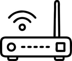 Modern Router Icon for Network and Internet Connectivity Solutions vector