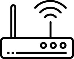 Wireless Router Icon for Home and Office Network Connectivity vector
