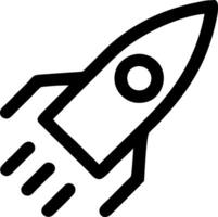 Rocket Icon for Space Missions and Aerospace Technology vector