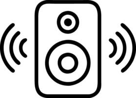 High-Fidelity Speaker Icon for Clear Sound and Audio Systems vector