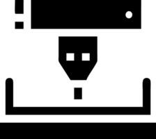 Laser Cutting Machine Icon for Industrial Precision, Manufacturing, and Custom Fabrication vector