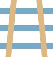 Train Tracks Icon for Railroads and Transportation Infrastructure vector