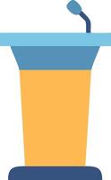 Lectern Icon for Public Speaking, Conferences, and Educational Presentations vector
