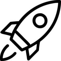 Rocket Icon for Launch, Space Exploration, and Innovation vector