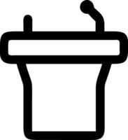 Lectern Icon for Professional Presentations, Public Speaking vector