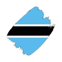 Botswana flag in a flat grunge design background vector