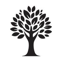 This is a simple, elegant, and stylized graphic of a tree, perfect for logos, website graphics, or social media posts. vector