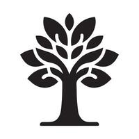 elegant black and white graphic of a stylized tree.elegant black and white graphic of a stylized tree. vector