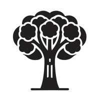 Stylized Black and White Tree Graphic elegant black and white graphic of a stylized tree. vector
