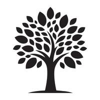 Tree Graphic in a Circle vector