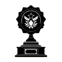 Award Ribbon with Star A Simple Icon for Recognition vector