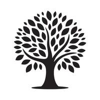 A stylized, symmetrical tree graphic, perfect for logos, branding, or design elements. vector