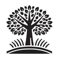 elegant, and stylized graphic of a tree, perfect for logos, website graphics, or social media posts. vector