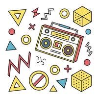 Elements For Design Geometric Colorful Shapes vector