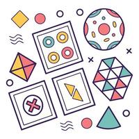 Elements For Design Geometrics Colorful Shapes Style vector