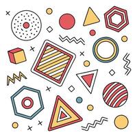 Element For Design Geometric Colorful Shapes Style vector