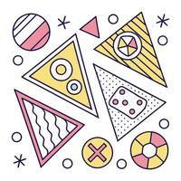 Elements For Design Geometric Colorful Shape Style vector
