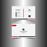 business card template design with white color vector