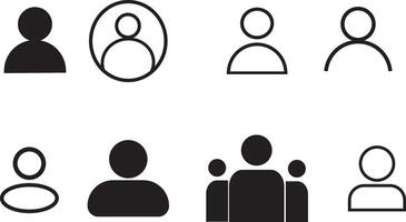 A simple, minimalist icon representing a user, Person profile avatar with account symbol. Computers Icons vector